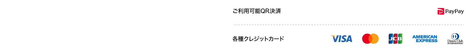 各種クレジットカード対応 VISA,マスター,JCB,AMERICAN EXPRESS,dinersclub